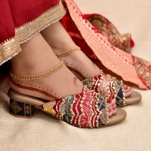 Noor Rangrez – Brocade Block Heels