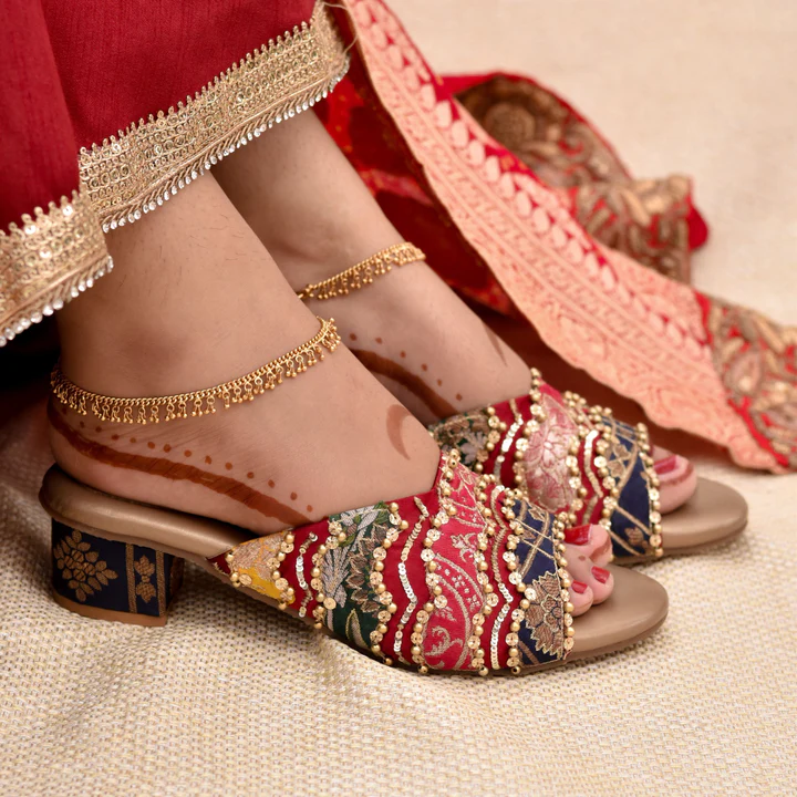 Noor Rangrez – Brocade Block Heels